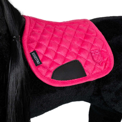 Almohadilla de silla de montar de juguete Equestro - Fucsia