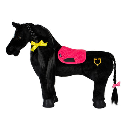 Almohadilla de silla de montar de juguete Equestro - Fucsia