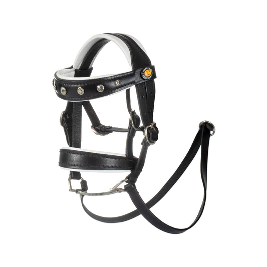 Brida para caballo de juguete cuero y strass Equestro