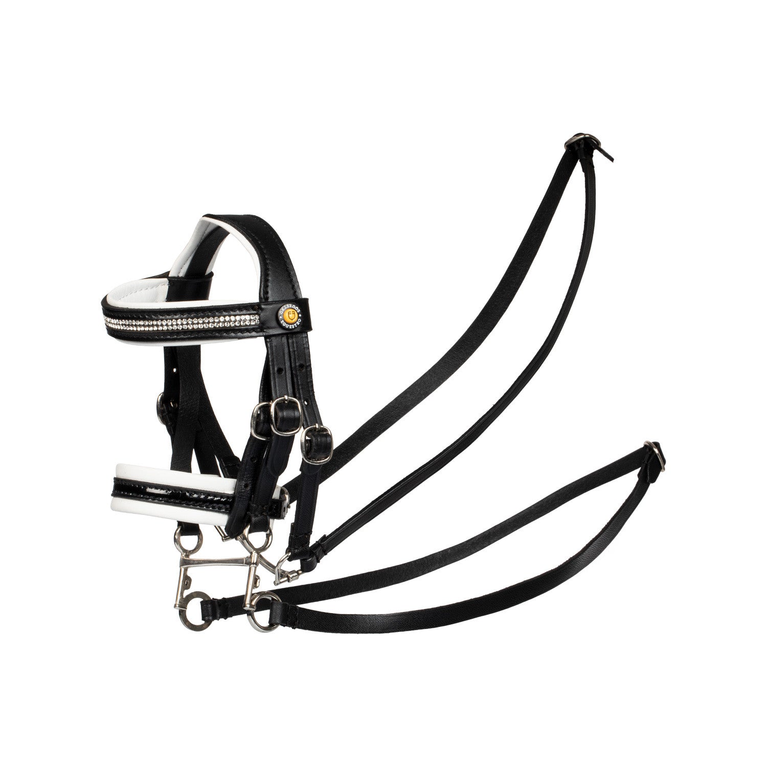 Brida para caballo de juguete con acolchado blanco Rock Sheet Equestro