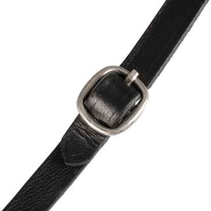Brida para caballo de juguete con acolchado blanco Rock Sheet Equestro - Negro
