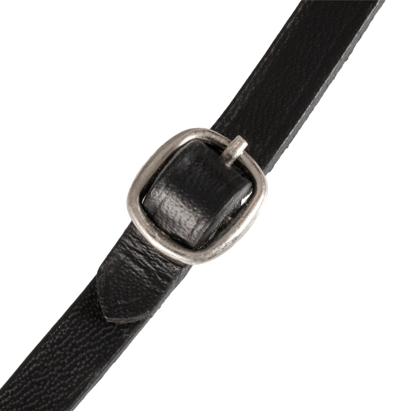 Brida para caballo de juguete cuero y clincher plateado Equestro - Negro