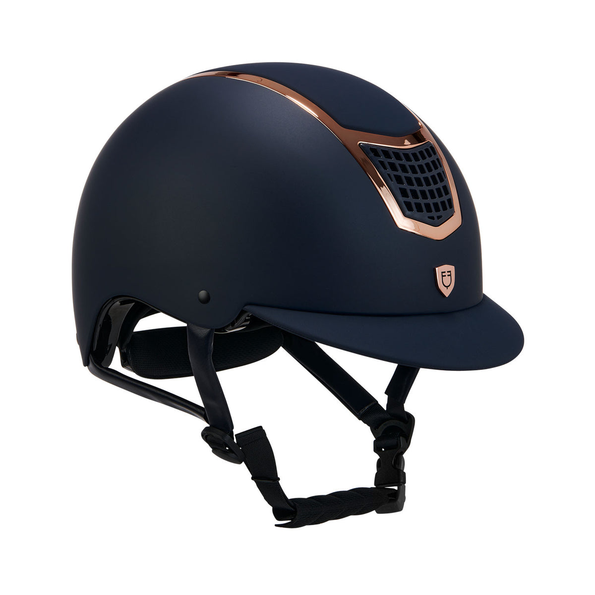Marco ultra ligero Lucido homologación EN 1384-2023 Equestro - Navy/Rose Gold
