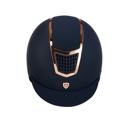 Marco ultra ligero Lucido homologación EN 1384-2023 Equestro - Navy/Rose Gold