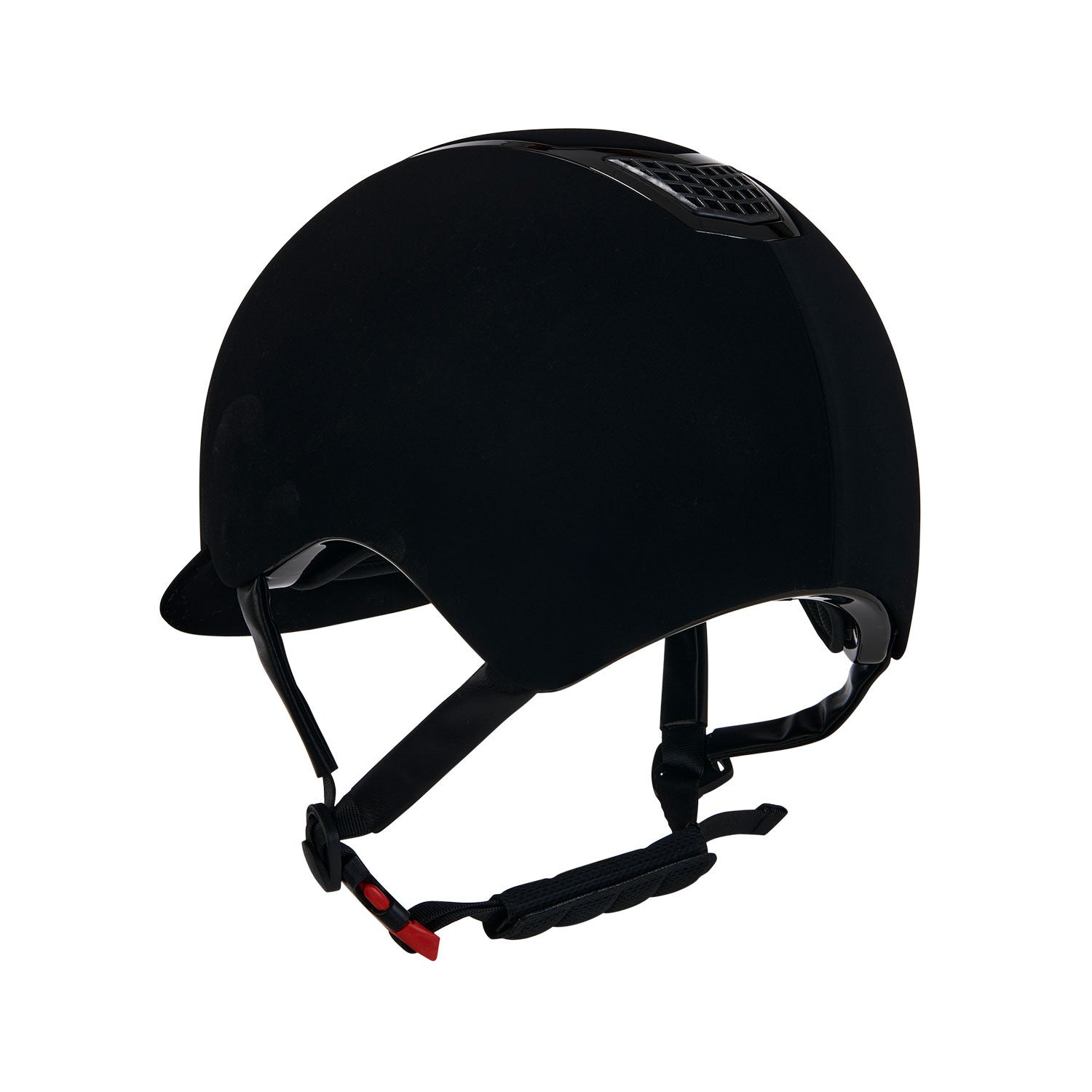 Gorra de terciopelo con ribete de color Equestro - Black/Black