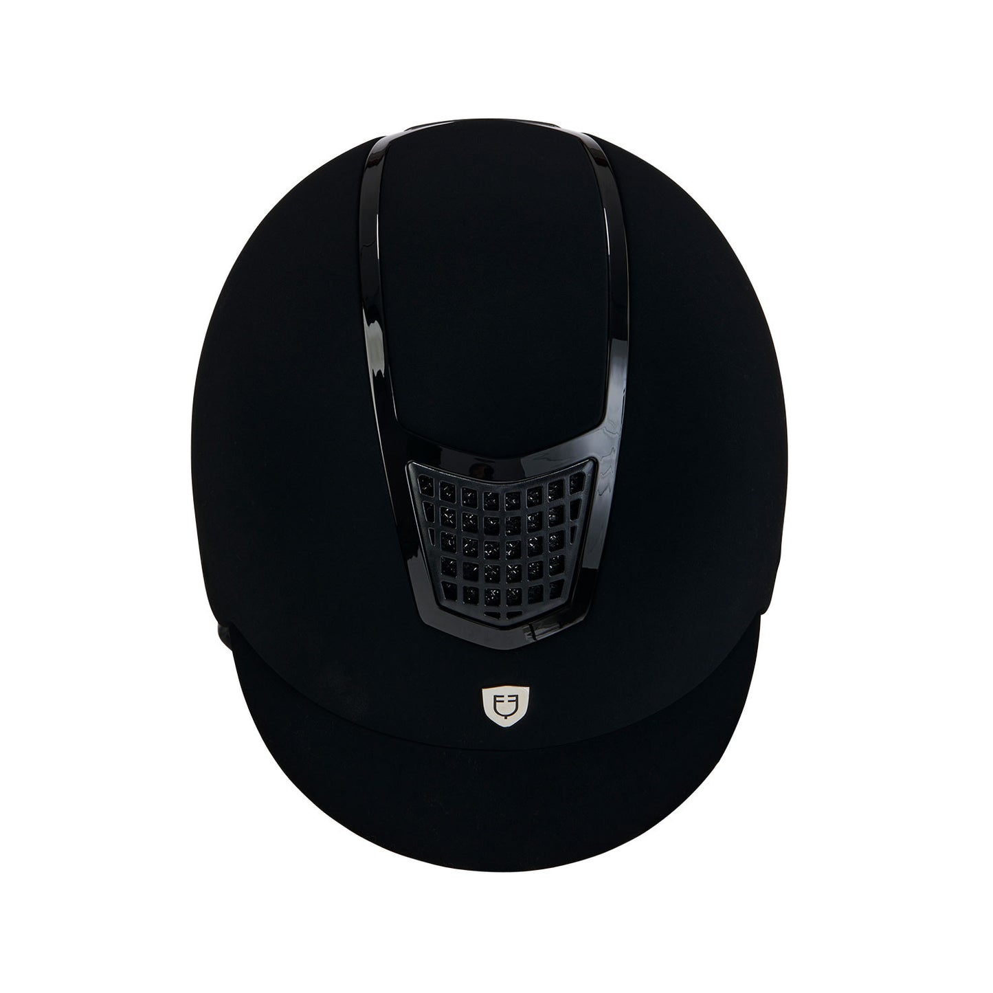 Gorra de terciopelo con ribete de color Equestro - Black/Black