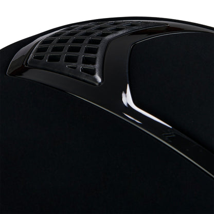 Gorra de terciopelo con ribete de color Equestro - Black/Black
