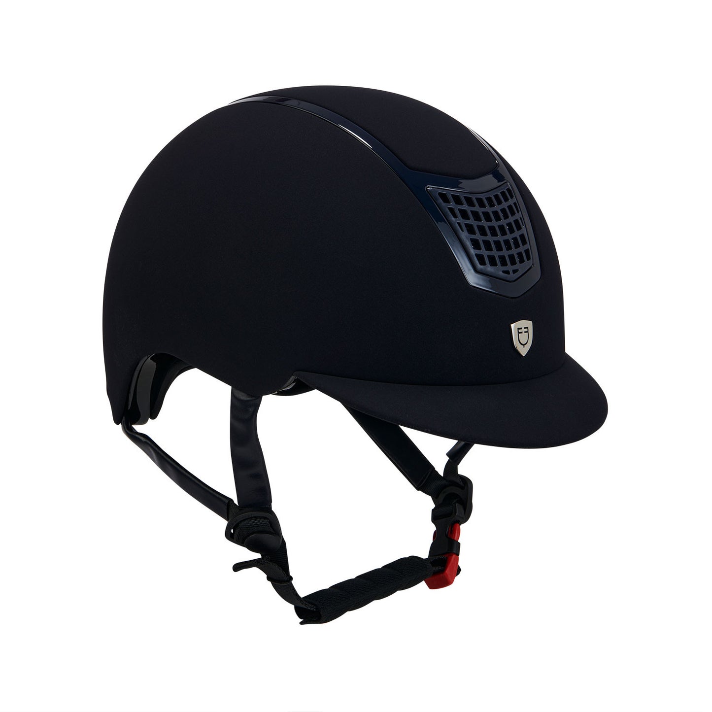 Gorra de terciopelo con ribete de color Equestro - Navy/Navy