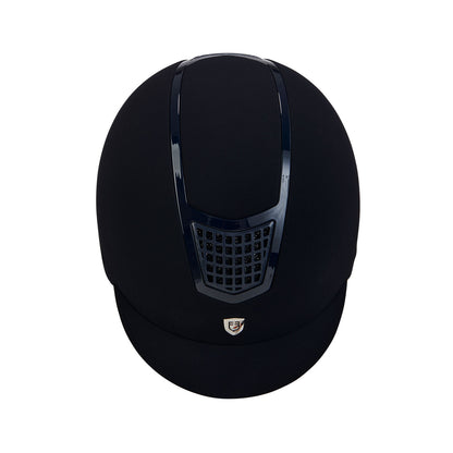 Gorra de terciopelo con ribete de color Equestro - Navy/Navy