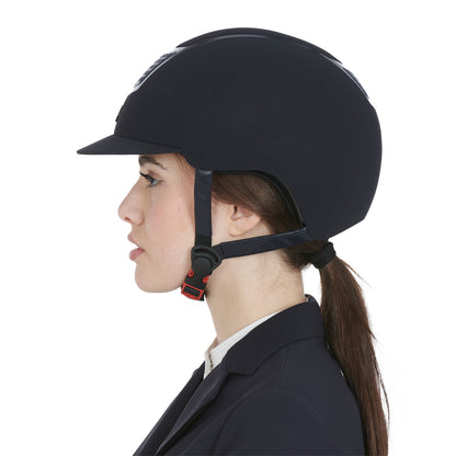 Gorra de terciopelo con ribete de color Equestro - Navy/Navy