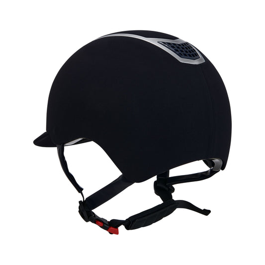 Gorra de terciopelo con ribete de color Equestro - Navy/Silver