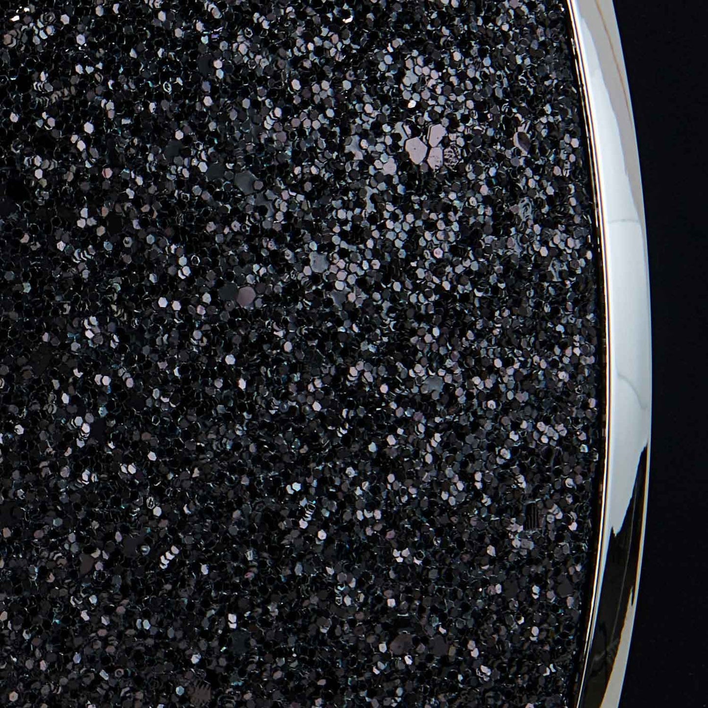 Gorra ultraligera de terciopelo con strass Equestro - Black/Silver