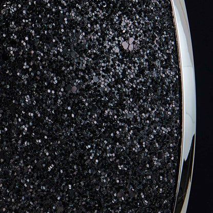 Gorra ultraligera de terciopelo con strass Equestro - Black/Silver