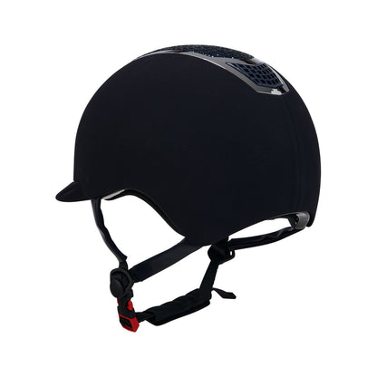 Gorra ultraligera de terciopelo con strass Equestro - Navy/Silver