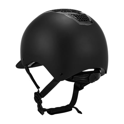 Casco con brillo homologación EN 1384-2023 Equestro - Black/Silver