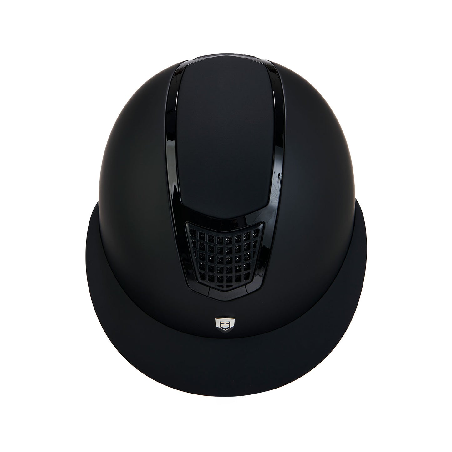 Gorra ultraligera de plástico opaco resistente con homologación EN 1384-2023 Equestro - Black/Black