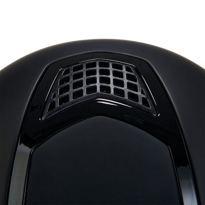 Gorra ultraligera de plástico opaco resistente con homologación EN 1384-2023 Equestro - Black/Black