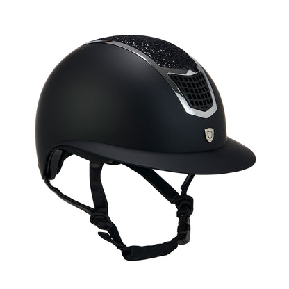 Casco con brillos y visera ancha homologación EN 1384-2023 Equestro