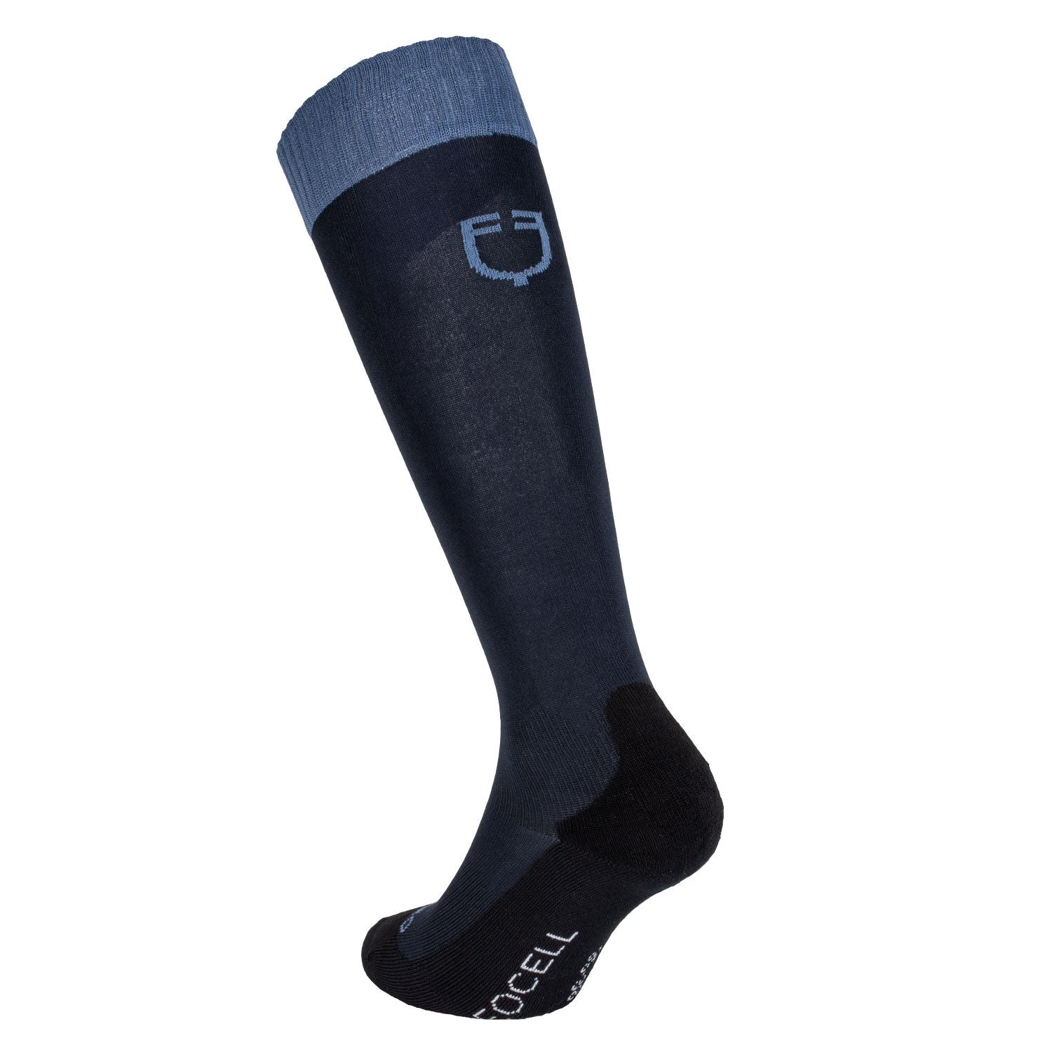 Caja básica de calcetines unisex 3 uds Equestro - Blue Coral (19-4526)/Frost Grey (17-0000)/Navy Blazer