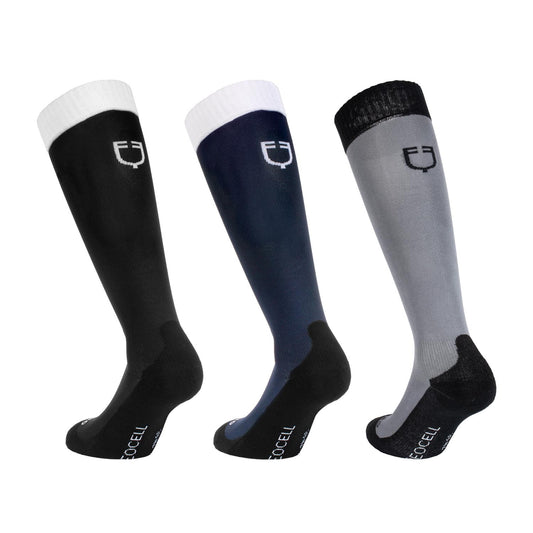 Caja básica de calcetines unisex 3 uds Equestro