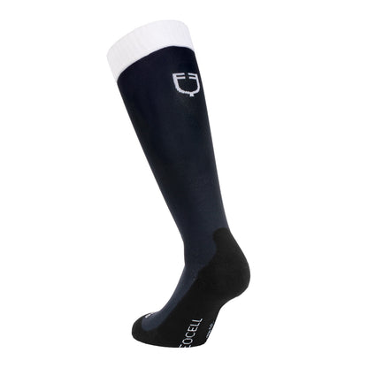Caja básica de calcetines unisex 3 uds Equestro - Black-White/Navy Blazer (19-3923)-White/Asphalt (19-0201)-Bk