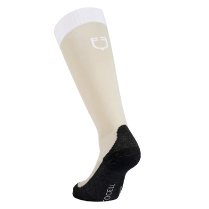 Caja básica de calcetines unisex 3 uds Equestro - Oxford Tan(15-1306)/Navy Blazer(19-3923)/Antique White