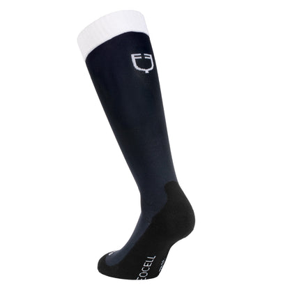 Caja básica de calcetines unisex 3 uds Equestro - Oxford Tan(15-1306)/Navy Blazer(19-3923)/Antique White