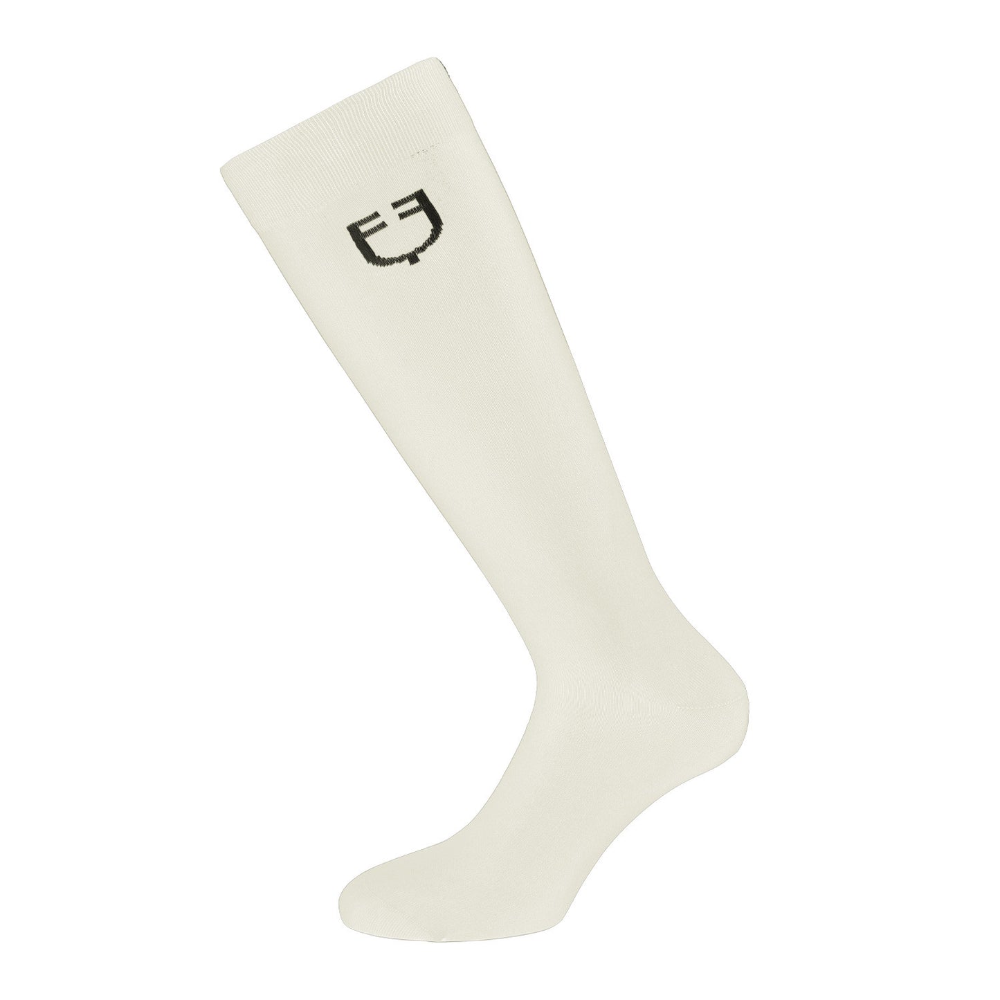 Calcetín básico ligero unisex Equestro - Antique White (11-0105)/Black
