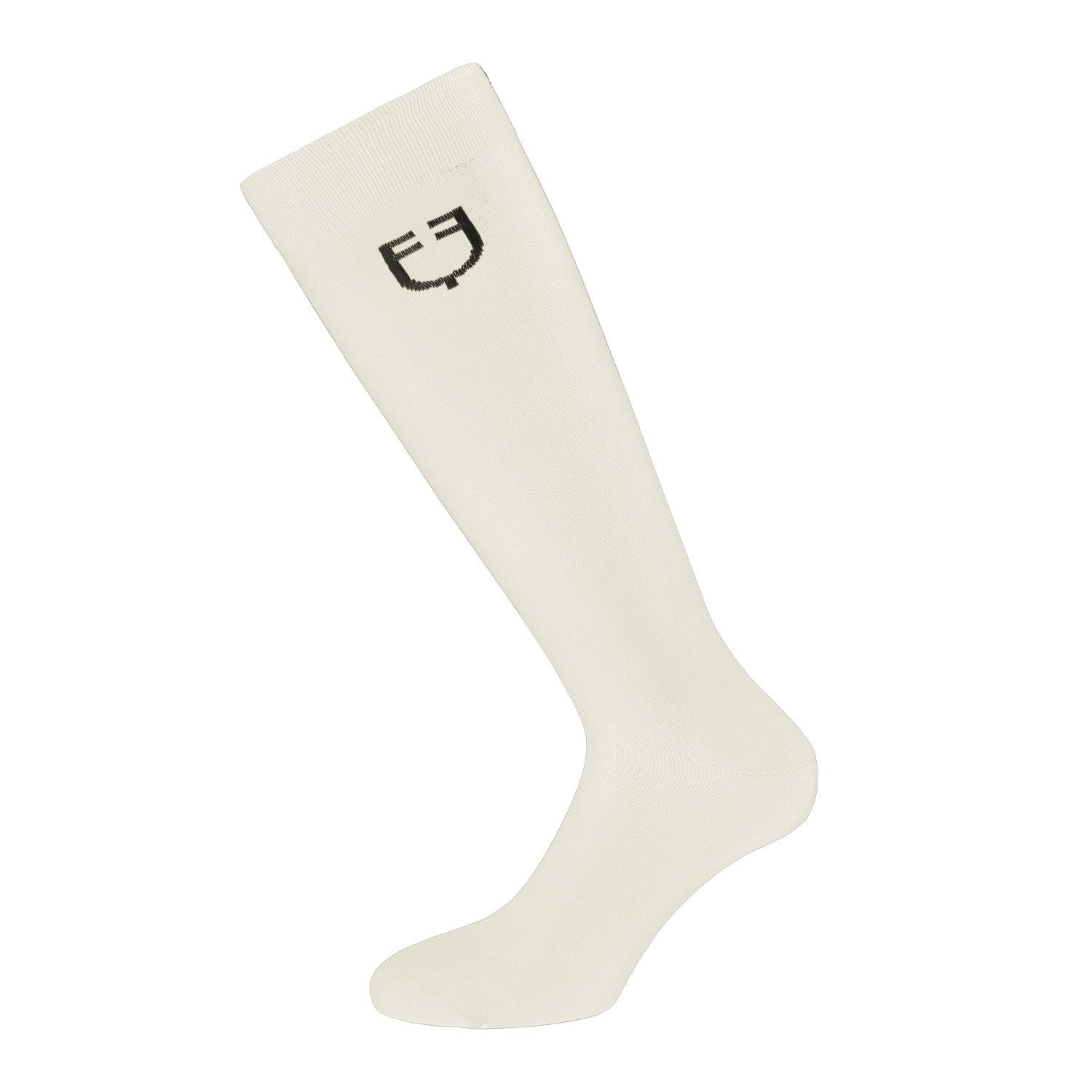 Calcetín básico ligero unisex Equestro - Antique White (11-0105)/Black