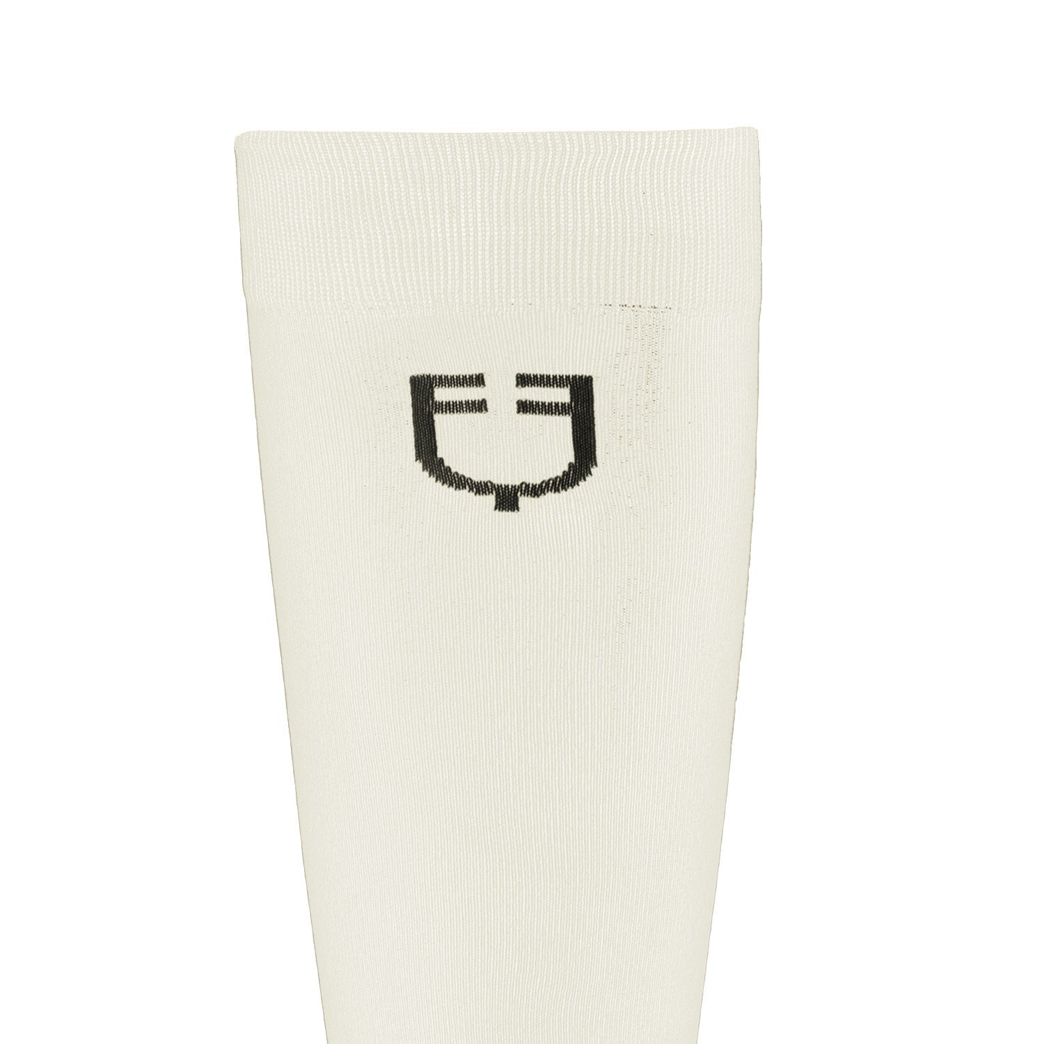 Calcetín básico ligero unisex Equestro - Antique White (11-0105)/Black