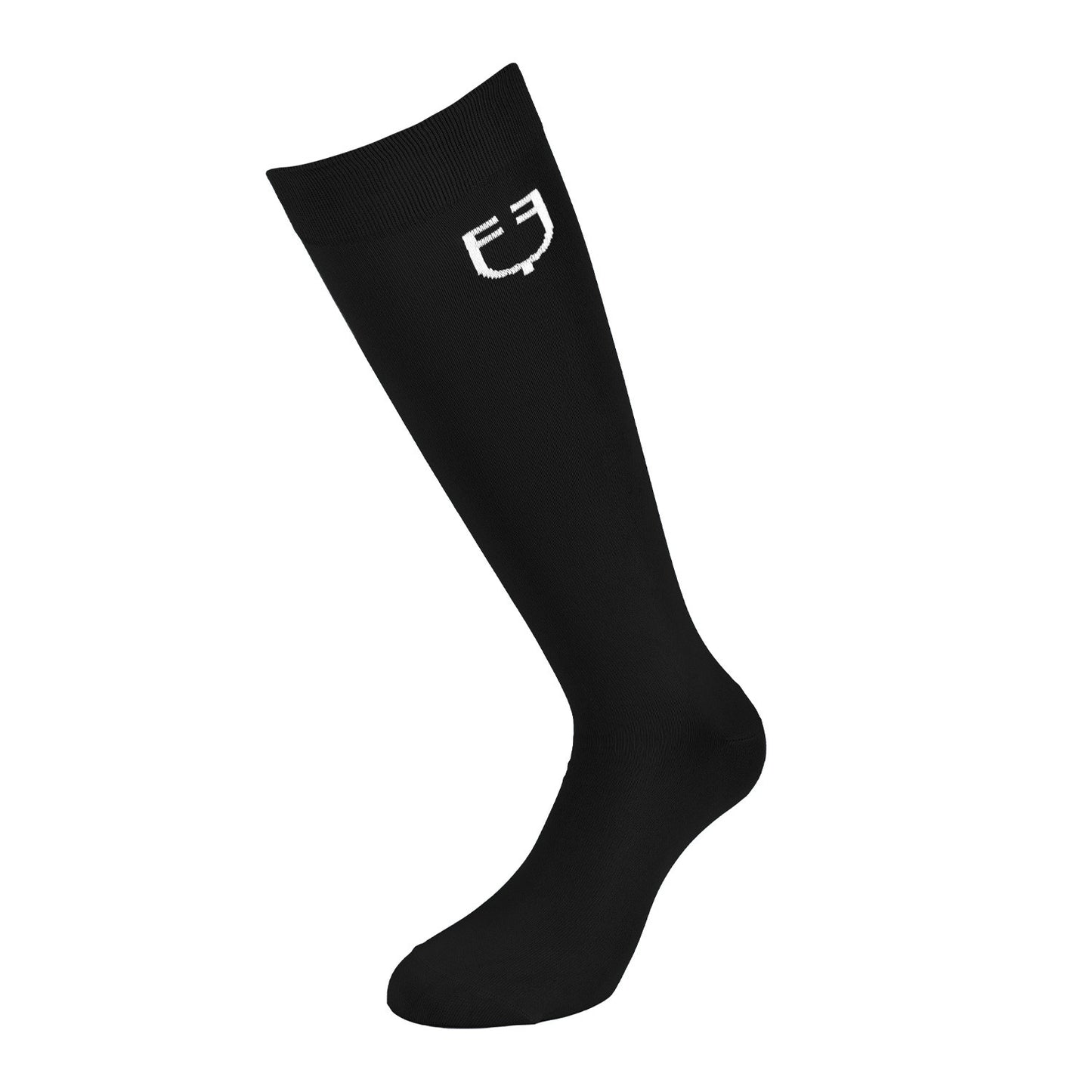 Calcetín básico ligero unisex Equestro - Black/White