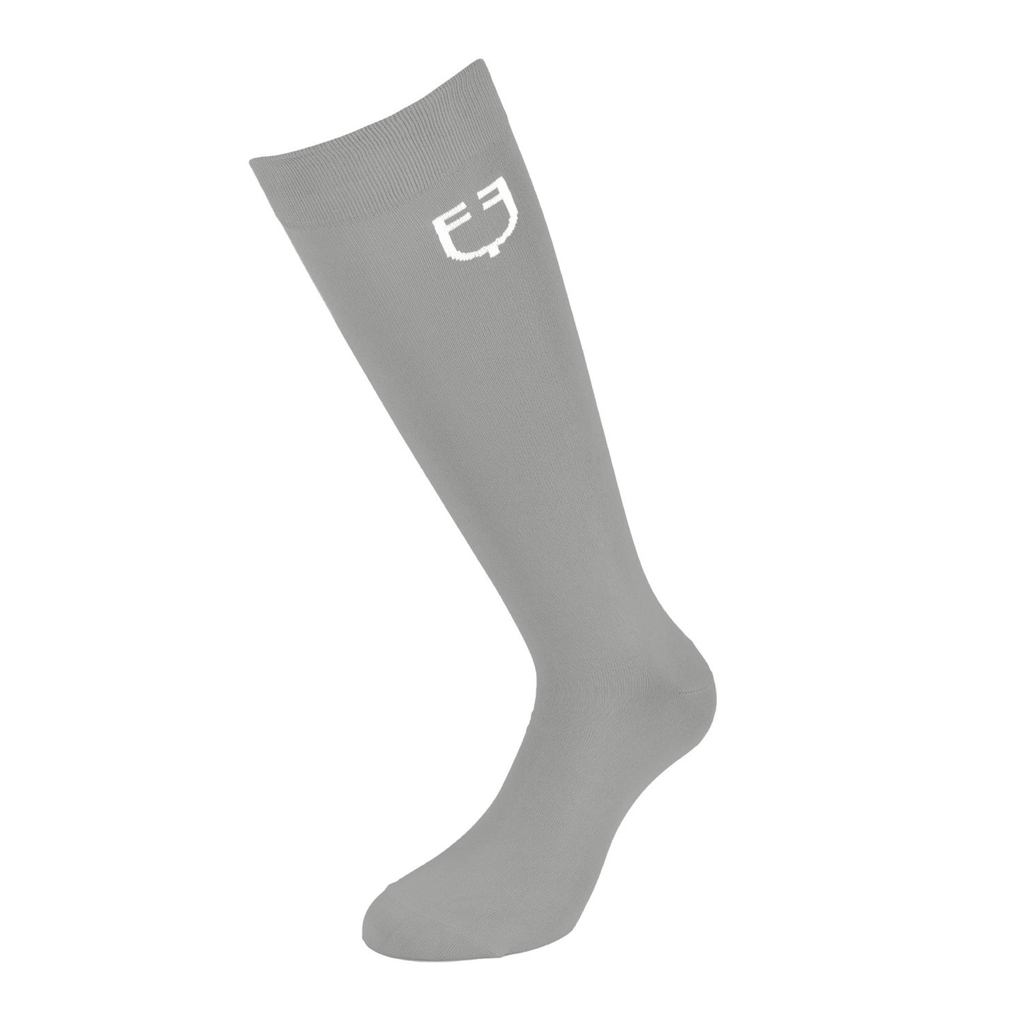 Calcetín básico ligero unisex Equestro - Frost Grey (17-0000)/White