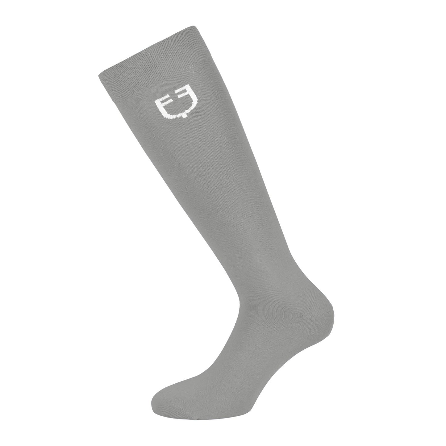 Calcetín básico ligero unisex Equestro - Frost Grey (17-0000)/White