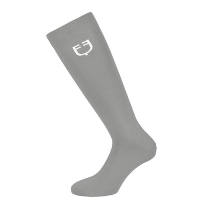 Calcetín básico ligero unisex Equestro - Frost Grey (17-0000)/White