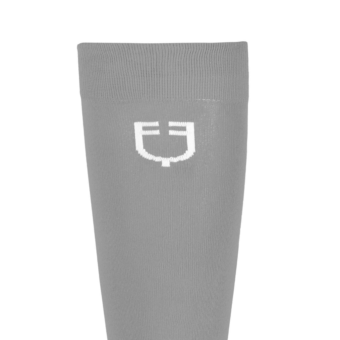 Calcetín básico ligero unisex Equestro - Frost Grey (17-0000)/White