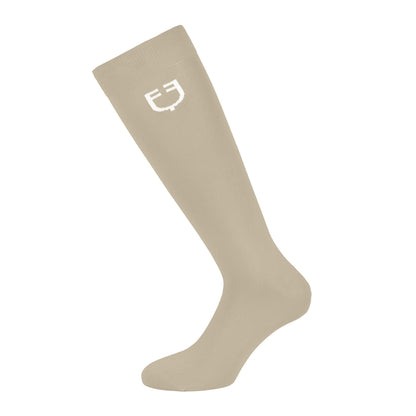 Calcetín básico ligero unisex Equestro - Oxford Tan (15-1306)/White
