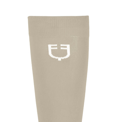 Calcetín básico ligero unisex Equestro - Oxford Tan (15-1306)/White