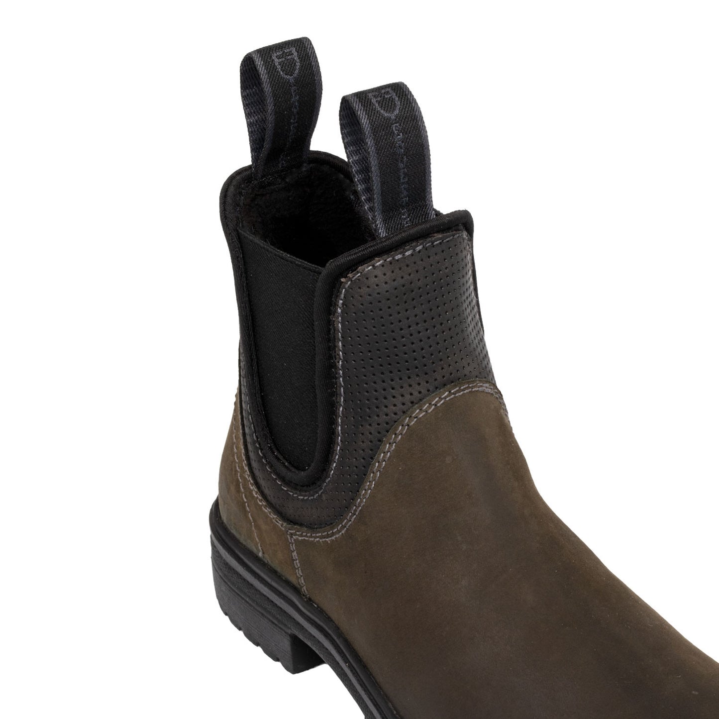 Botines modelo Nyx en cuero din. Crazy Horse Equestro - Brown/Black