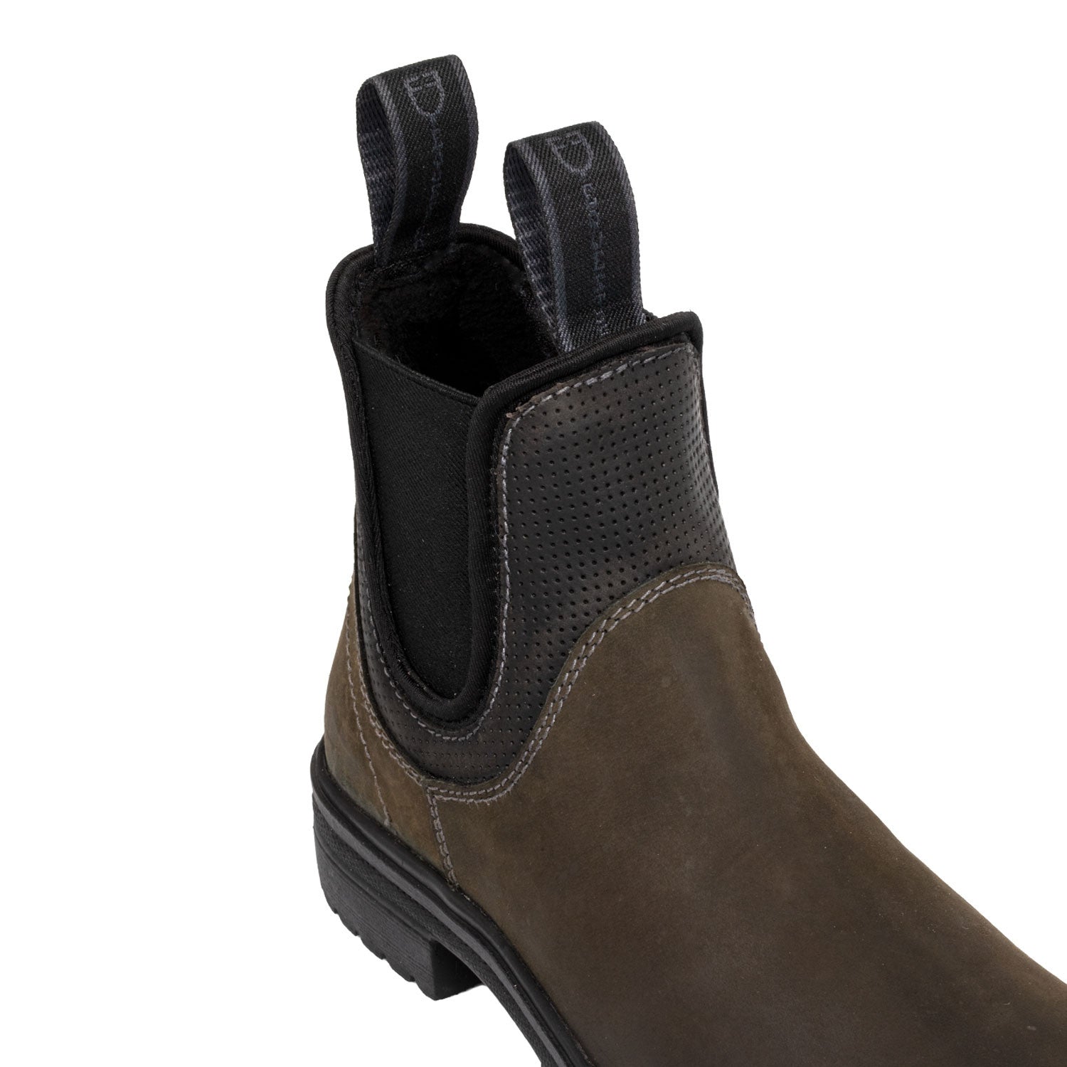 Botines modelo Nyx en cuero din. Crazy Horse Equestro - Brown/Black