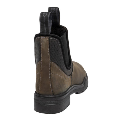 Botines modelo Nyx en cuero din. Crazy Horse Equestro - Brown/Black