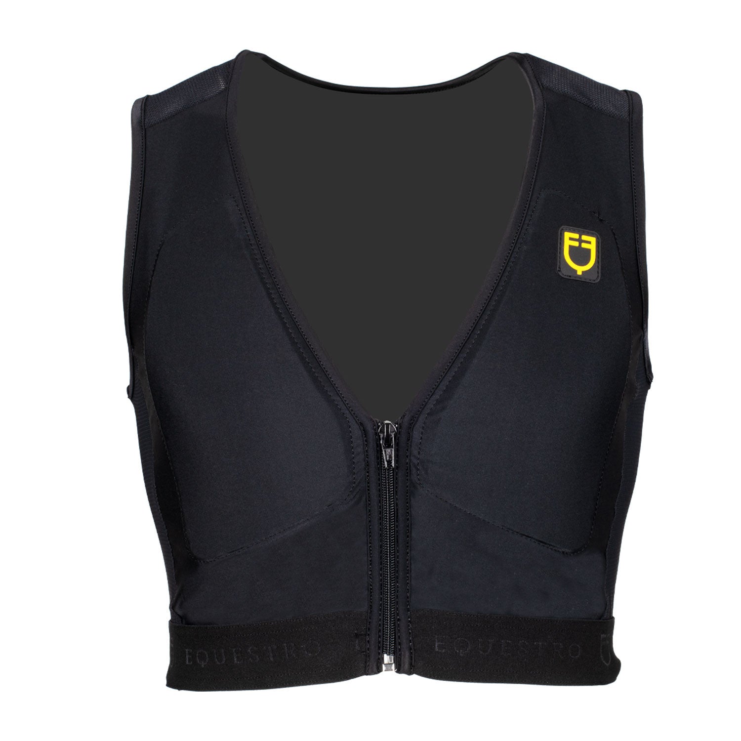Espaldera nivel 2 unisex con pecho acolchado Equestro - Negro