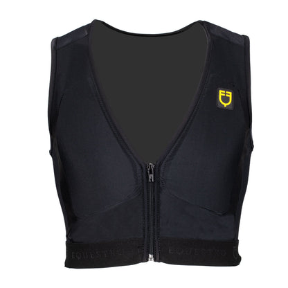 Espaldera nivel 2 unisex con pecho acolchado Equestro - Negro
