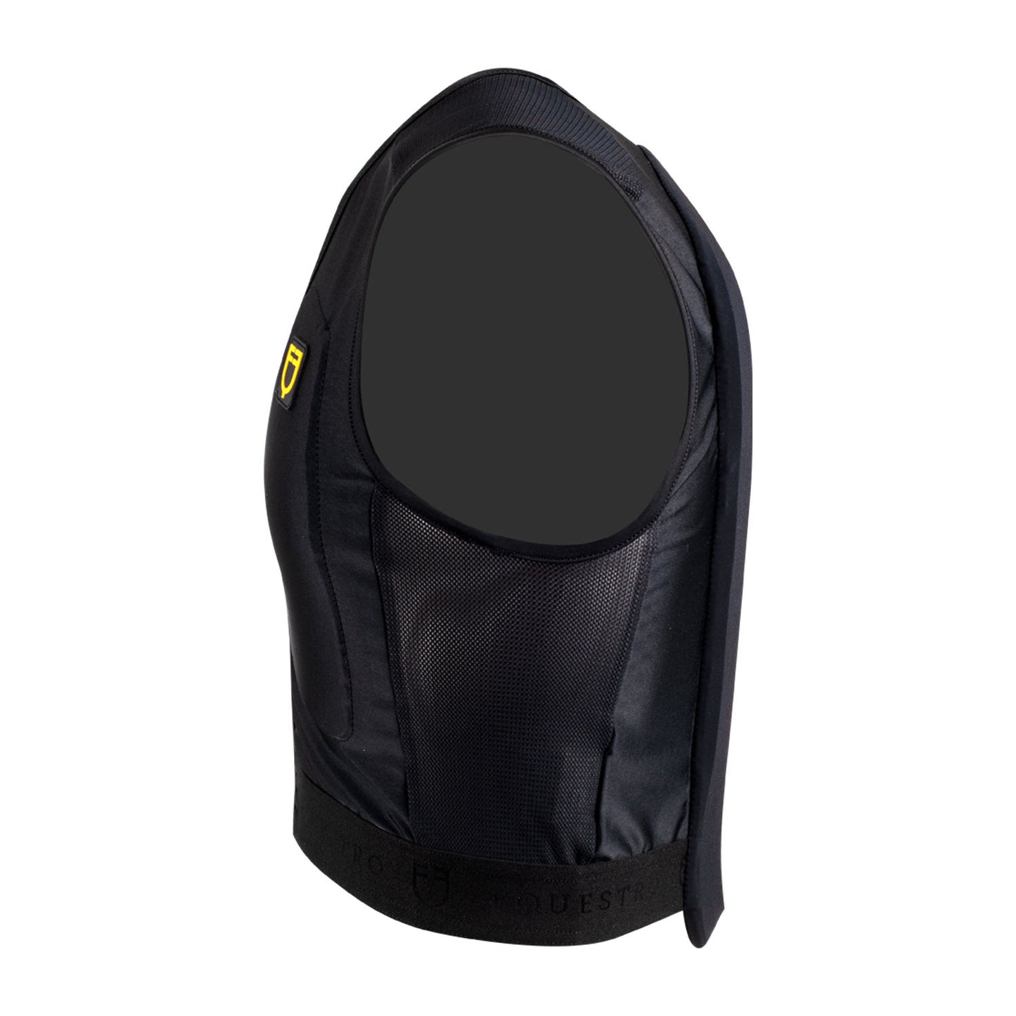 Espaldera nivel 2 unisex con pecho acolchado Equestro - Negro