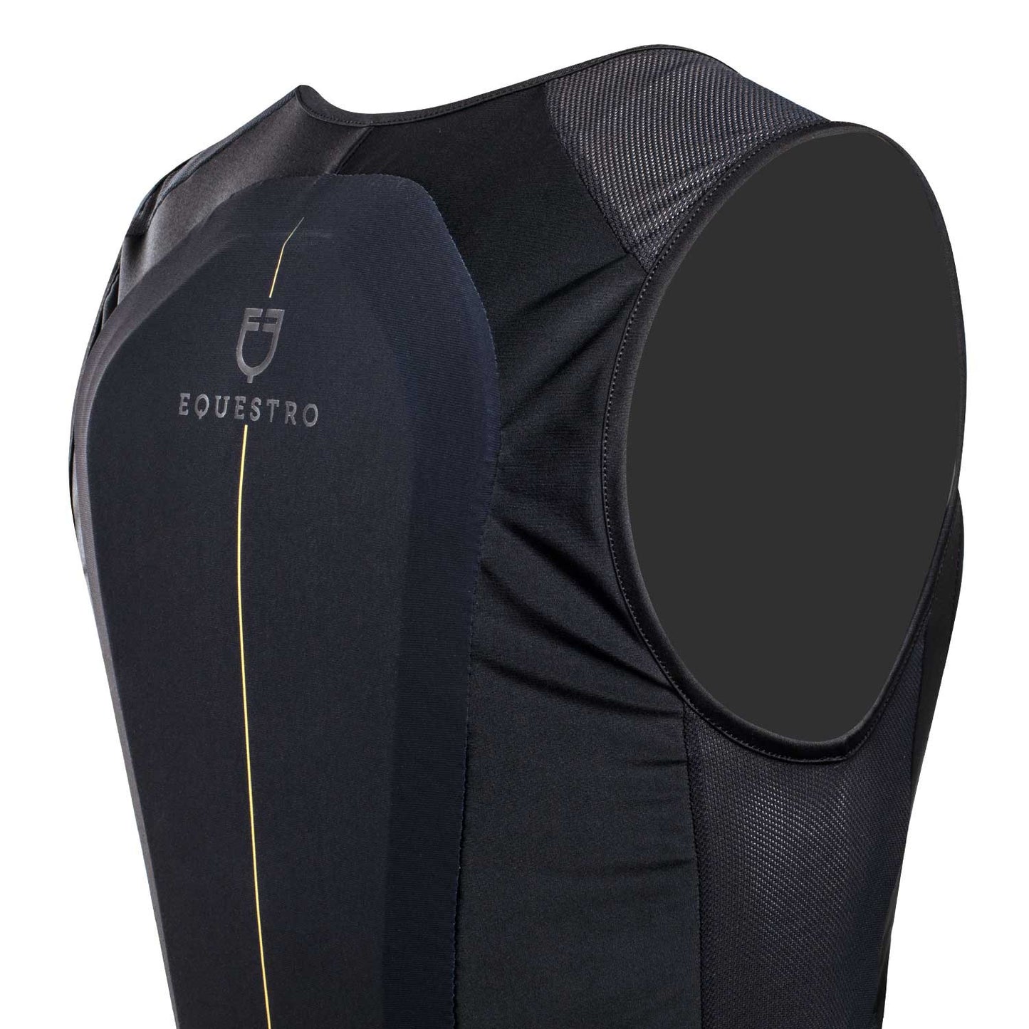 Espaldera nivel 2 unisex con pecho acolchado Equestro - Negro