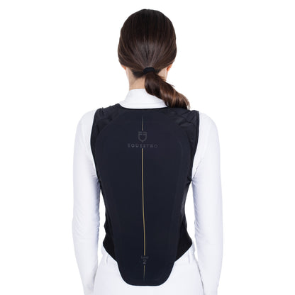Espaldera nivel 2 unisex con pecho acolchado Equestro - Negro