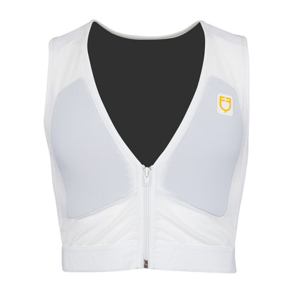 Espaldera nivel 2 unisex con pecho acolchado Equestro - Blanco