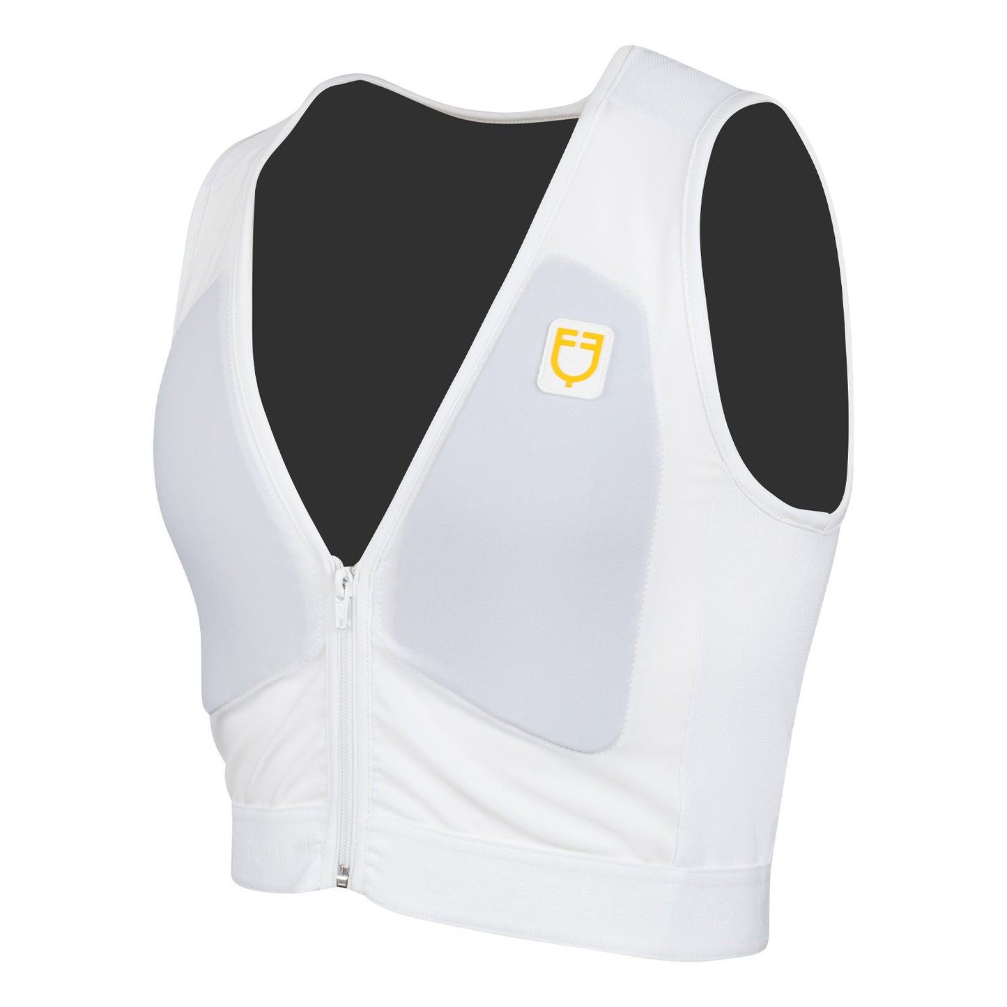 Espaldera nivel 2 unisex con pecho acolchado Equestro - Blanco
