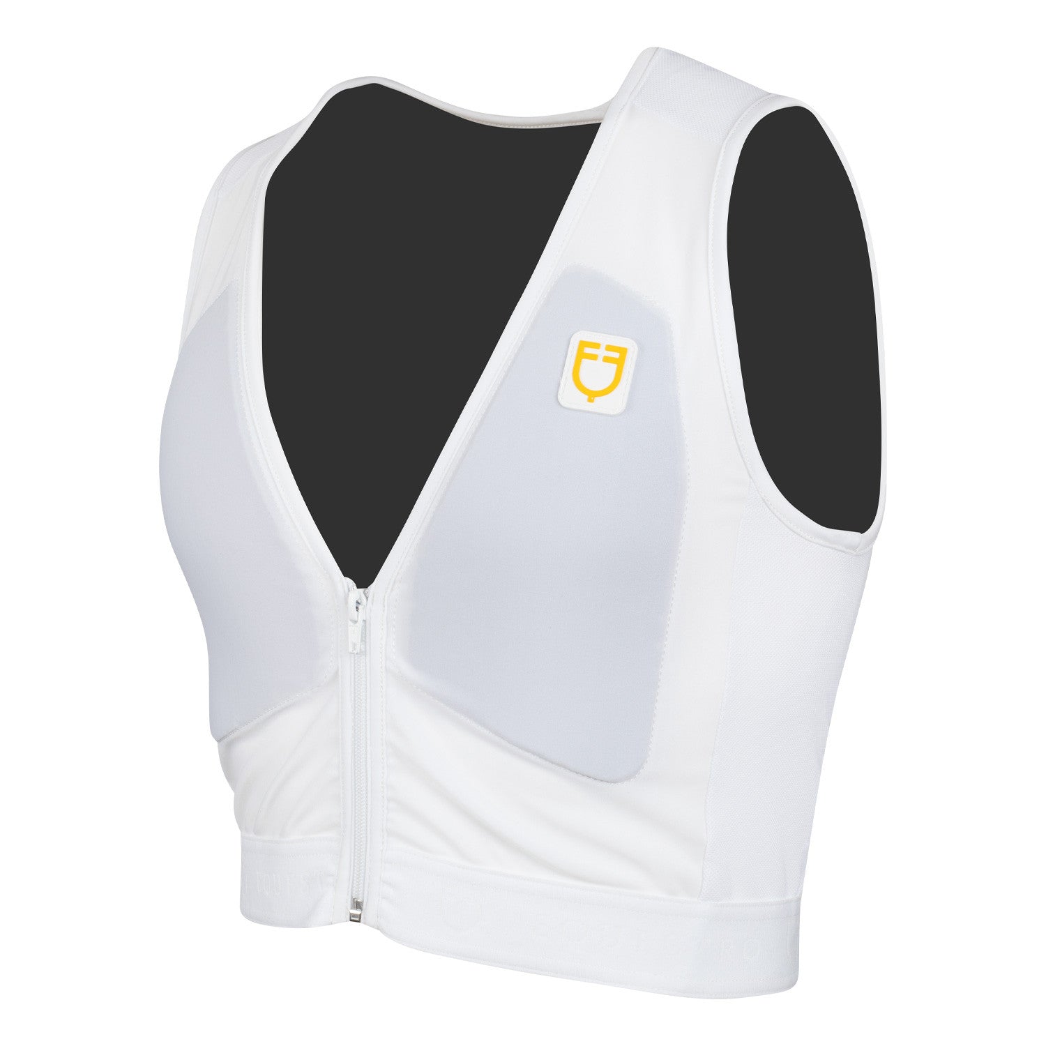 Espaldera nivel 2 unisex con pecho acolchado Equestro - Blanco