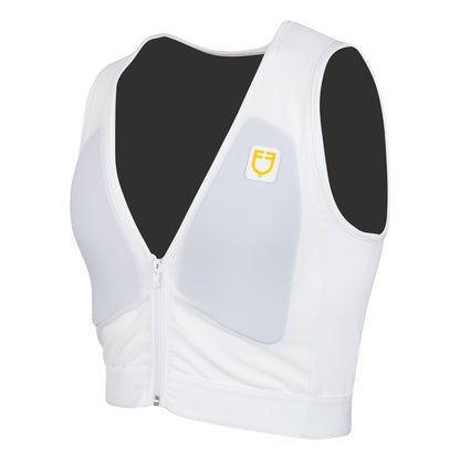 Espaldera nivel 2 unisex con pecho acolchado Equestro - Blanco