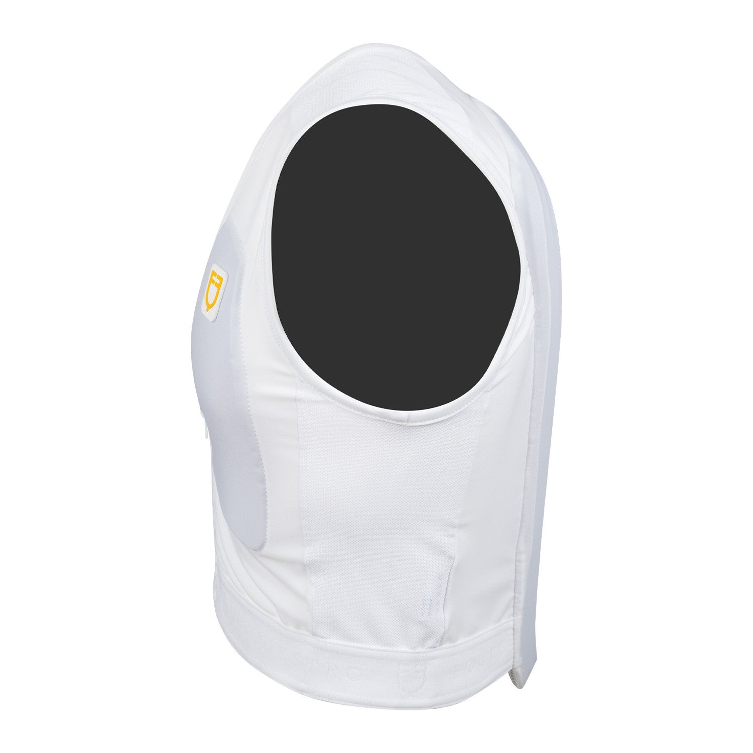 Espaldera nivel 2 unisex con pecho acolchado Equestro - Blanco